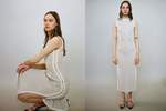 Kepler Yianna Stitch Dress - Cream - Thumbnail 10