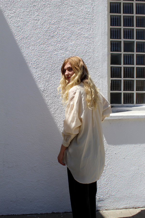 AMOMENTO Silky Shirt - Cream