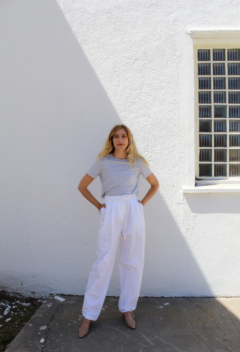 AMOMENTO Drawstring Pants - White | Garmentory