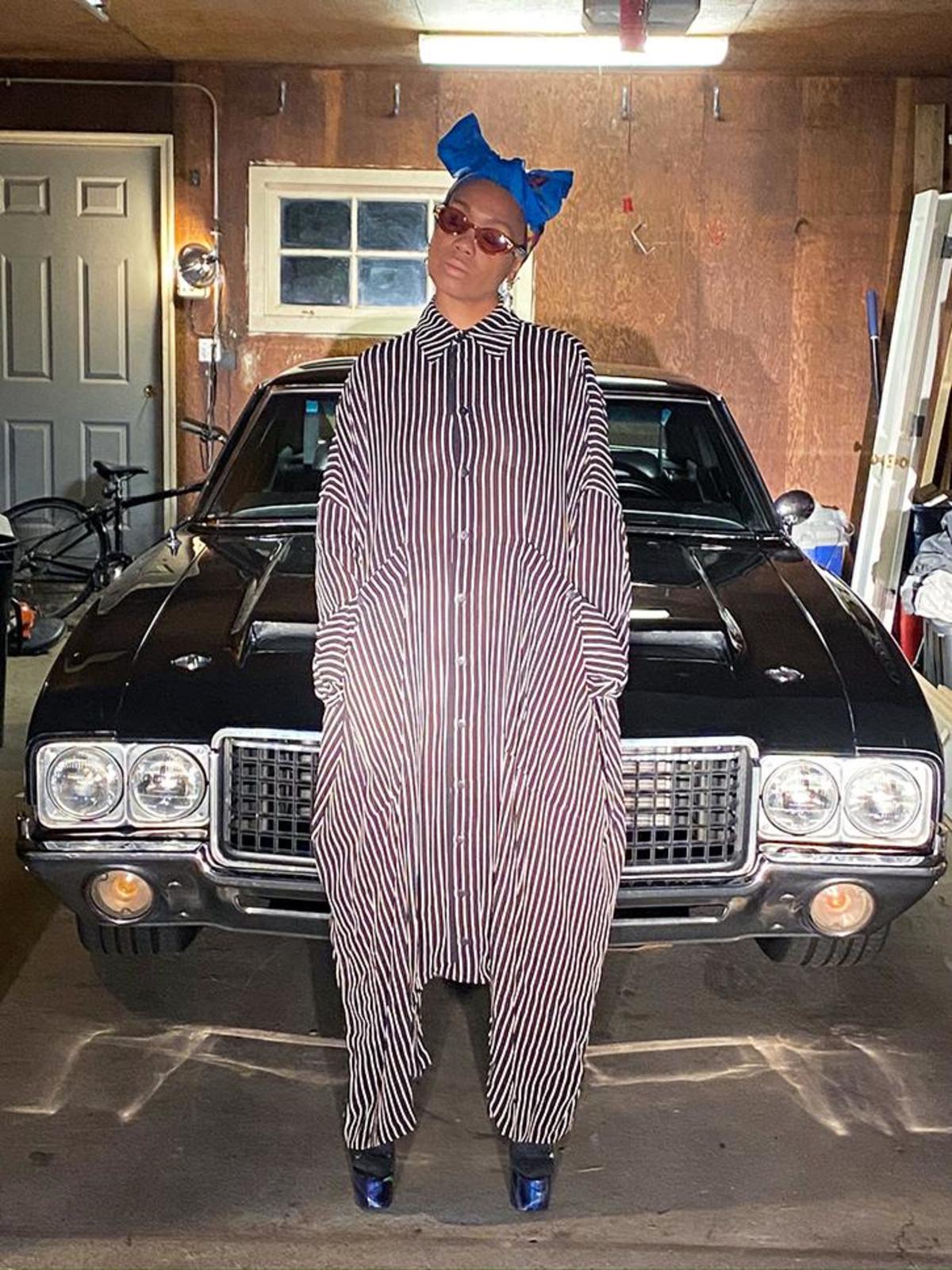 69 Big Button Up One Piece - Stripes - Image 3 of 8