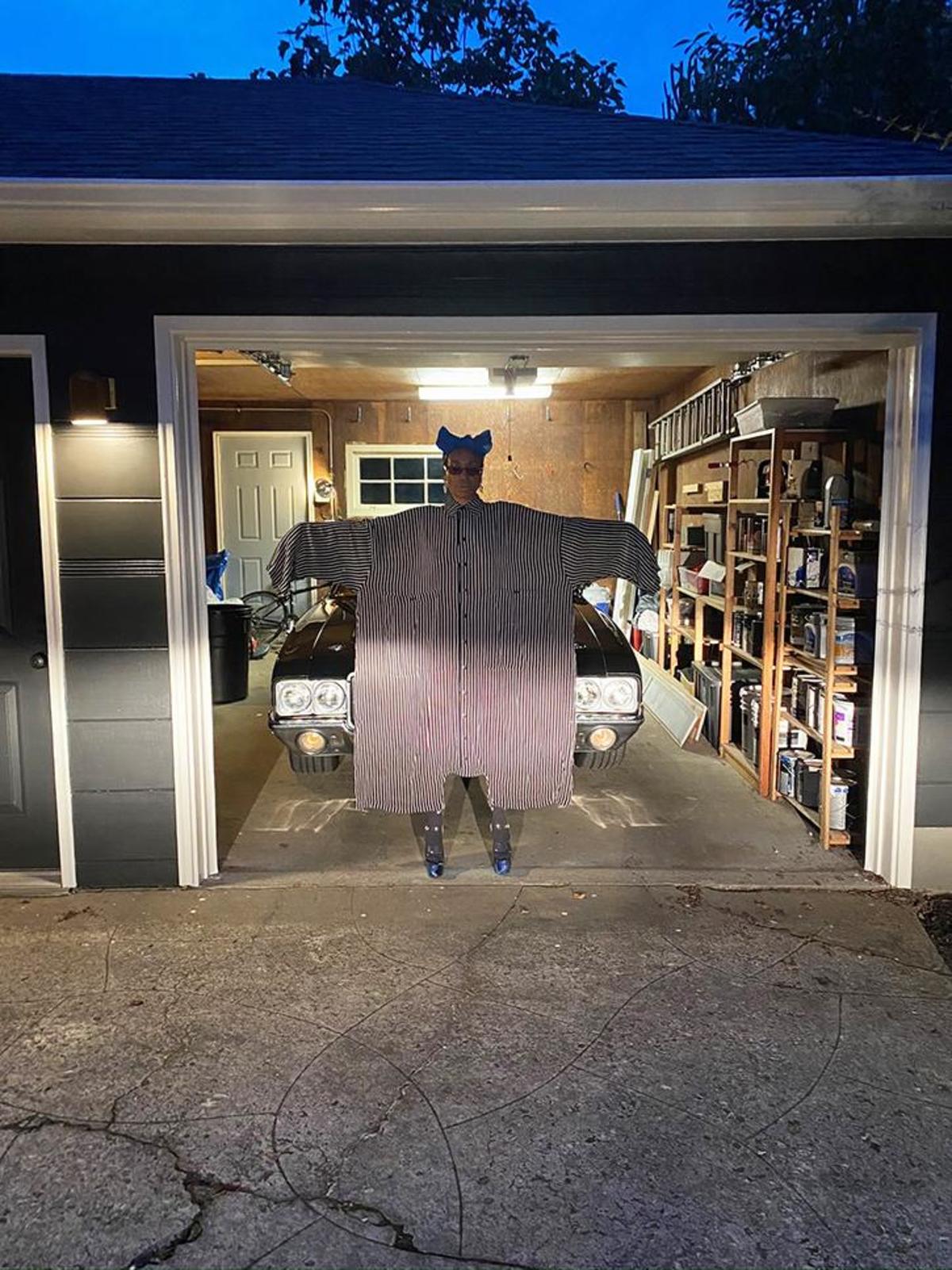 69 Big Button Up One Piece - Stripes - Image 4 of 8