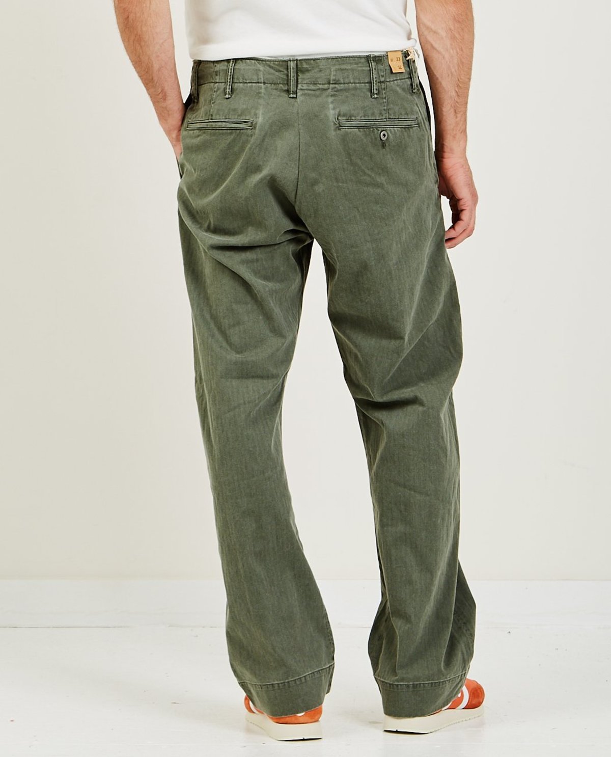 RRL Field Chino Flat Pant - Olive | Garmentory