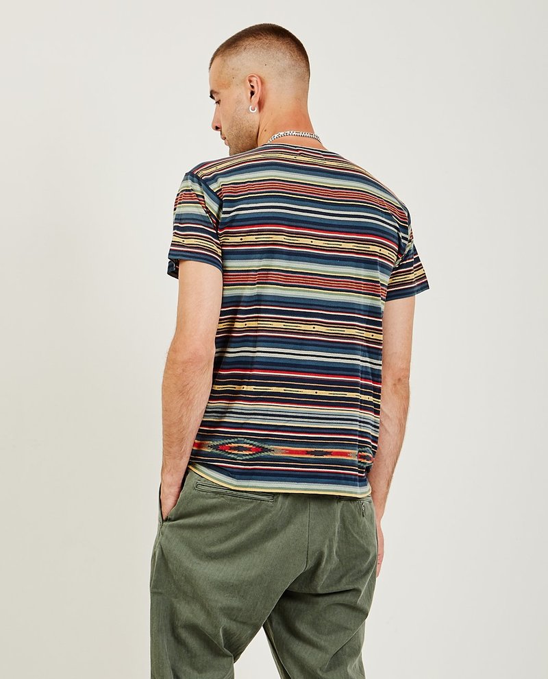 RRL Serape-Stripe Pocket Tee - Multi | Garmentory