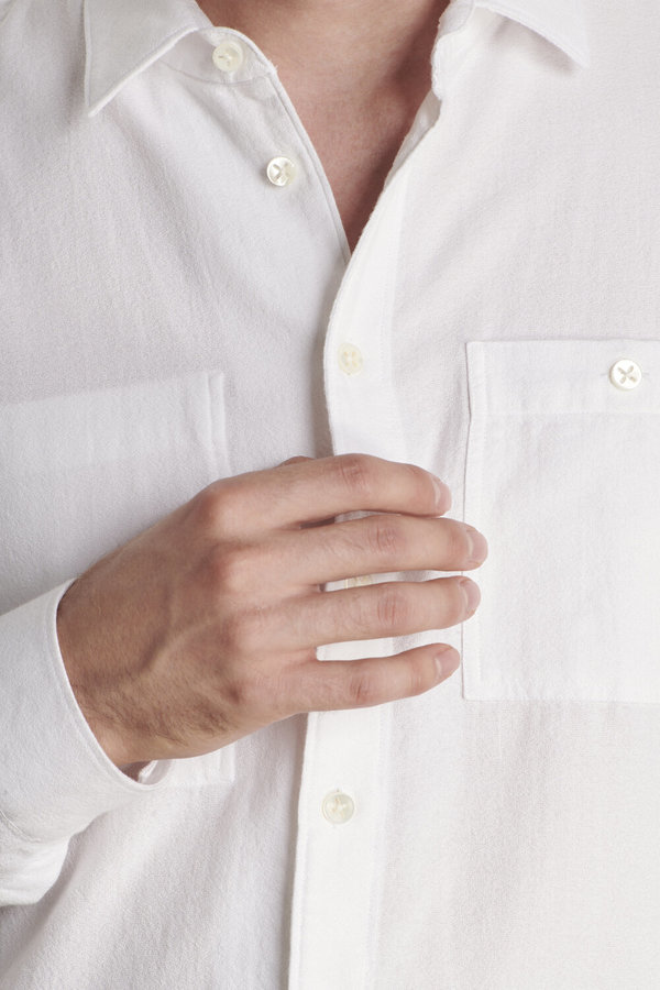Delikatessen Crepe Cotton Shirt - White Delikatessen Crepe Cotton Shirt - White