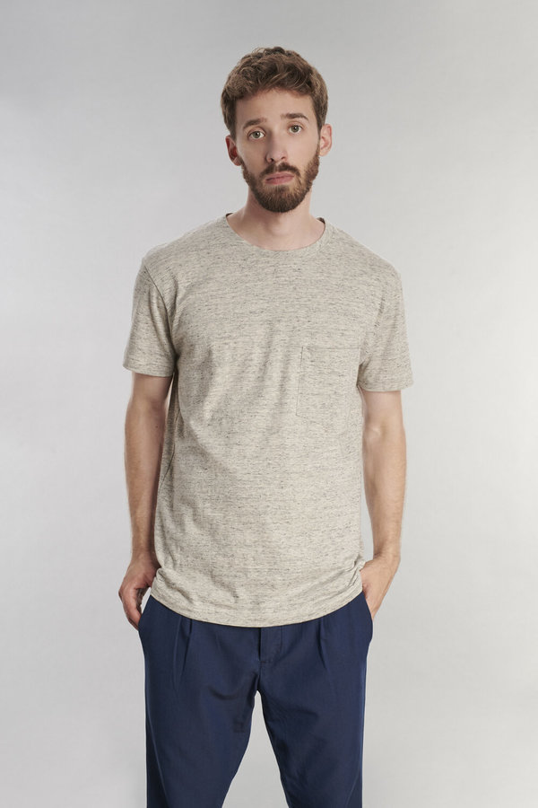 Delikatessen Japanese Cotton T-Shirt - Light Grey Delikatessen Japanese Cotton T-Shirt - Light Grey