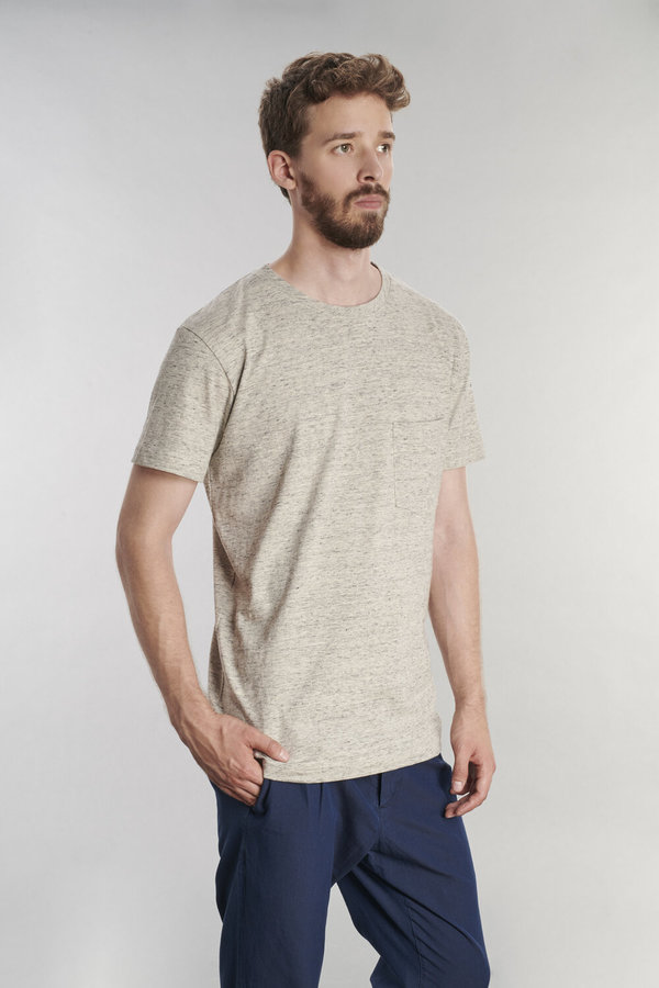 Delikatessen Japanese Cotton T-Shirt - Light Grey Delikatessen Japanese Cotton T-Shirt - Light Grey