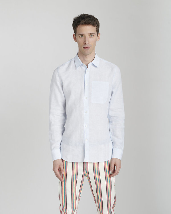 Delikatessen Feel Good Linen Shirt - Pastel Blue Delikatessen Feel Good Linen Shirt - Pastel Blue