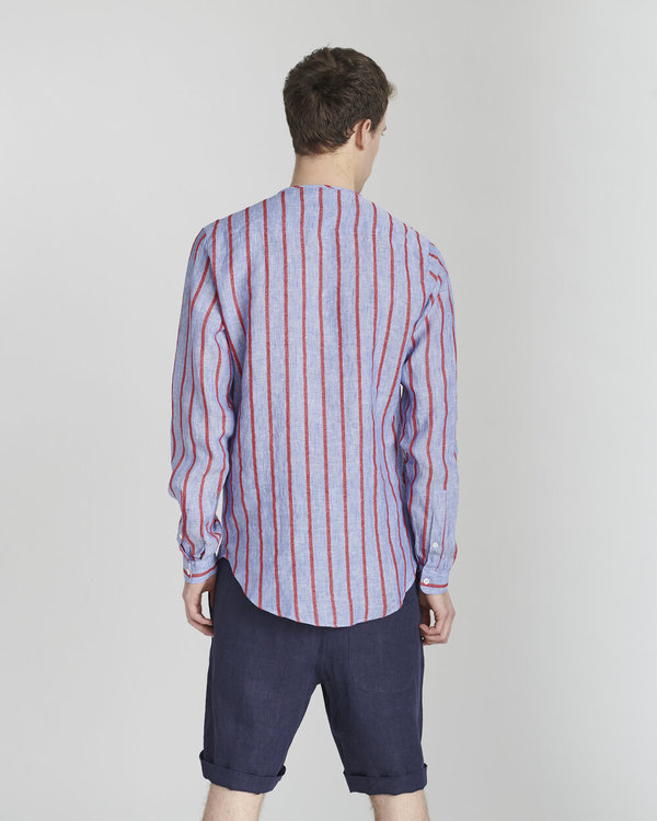 Delikatessen Italian Linen Long Sleeve Shirt - Stripe Delikatessen Italian Linen Long Sleeve Shirt - Stripe