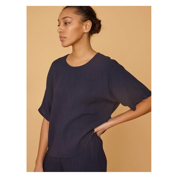 Raquel Allegra Oversized Shirt - Navy Raquel Allegra Oversized Shirt - Navy
