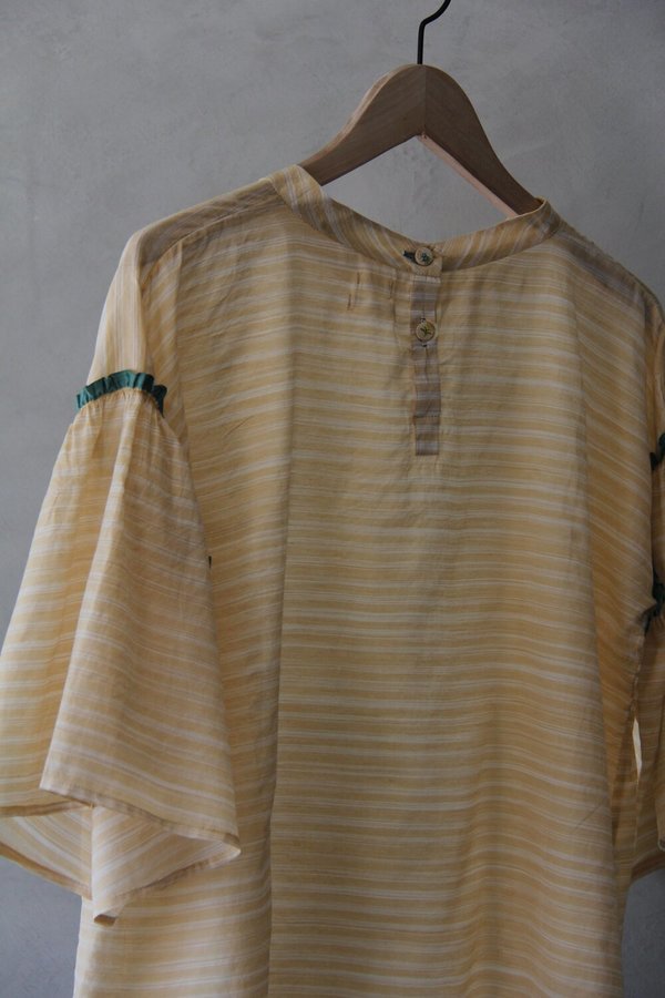 EKA Silk Clary Shirt - Yellow Stripes EKA Silk Clary Shirt - Yellow Stripes