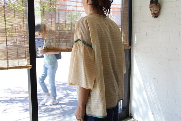 EKA Silk Clary Shirt - Yellow Stripes EKA Silk Clary Shirt - Yellow Stripes