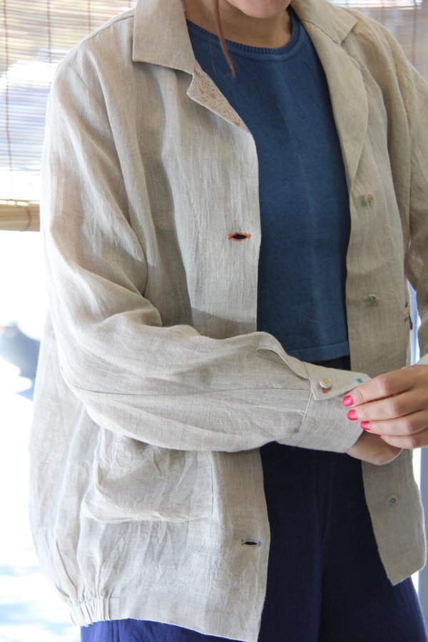 EKA Linen Columbine Jacket - Natural EKA Linen Columbine Jacket - Natural
