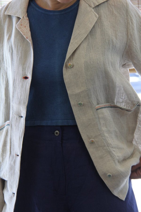 EKA Linen Columbine Jacket - Natural EKA Linen Columbine Jacket - Natural