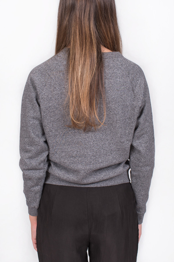 Maison Kitsune Parisienne Sweatshirt Black Melange | Garmentory