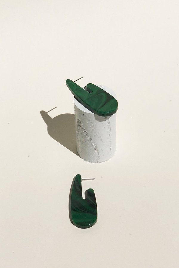 Rachel Comey Pima Earrings - Malachite Rachel Comey Pima Earrings - Malachite