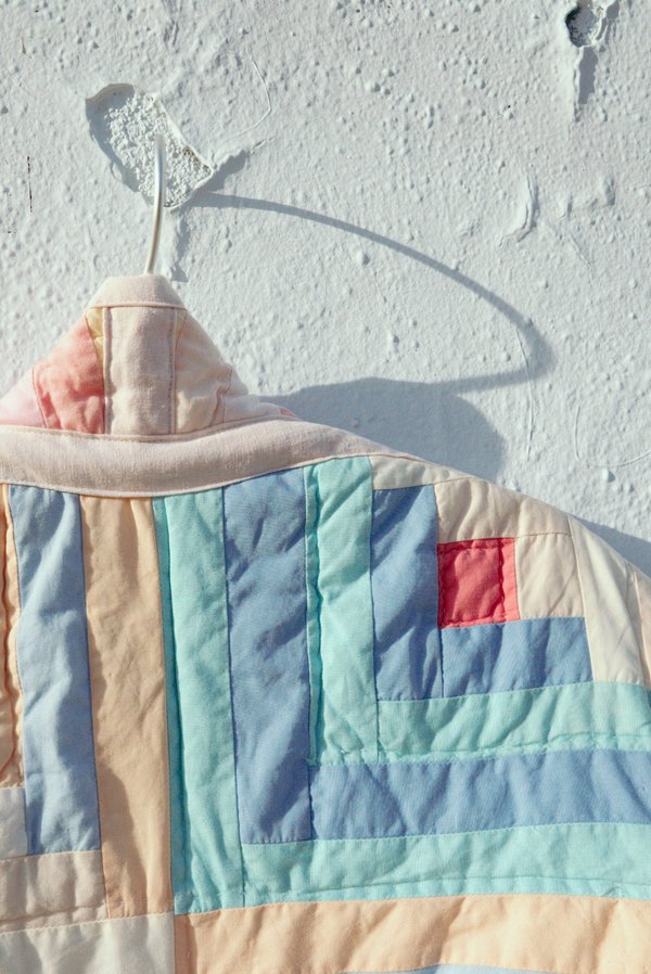 Jess Meany Sherbert Log Cabin Kalina Cocoon Coat Jess Meany Sherbert Log Cabin Kalina Cocoon Coat