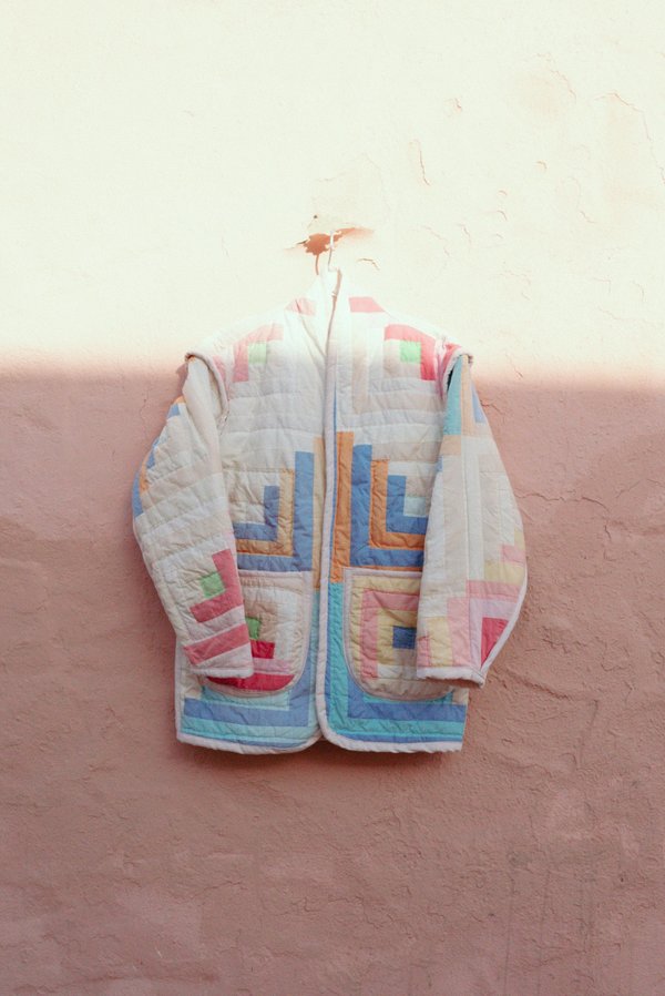 Jess Meany Sherbert Log Cabin Kalina Cocoon Coat Jess Meany Sherbert Log Cabin Kalina Cocoon Coat