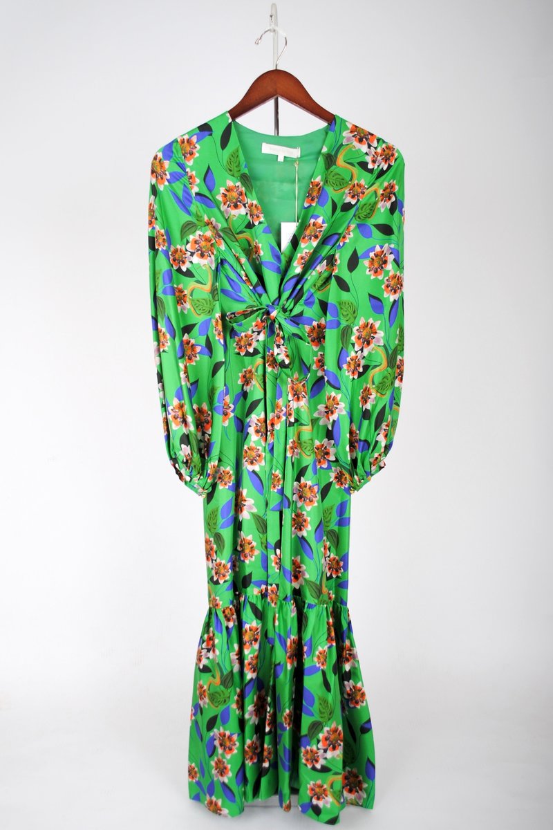 borgo de nor green dress Seraphina Crepe Midi Dress main image 0