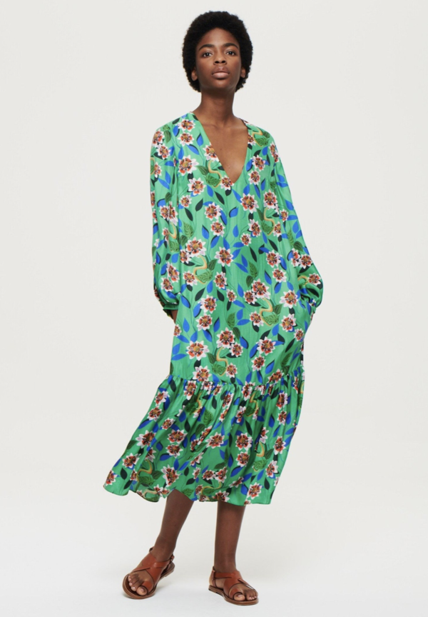 Borgo de Nor Marita Midi Dress - Green Dreaming | Garmentory