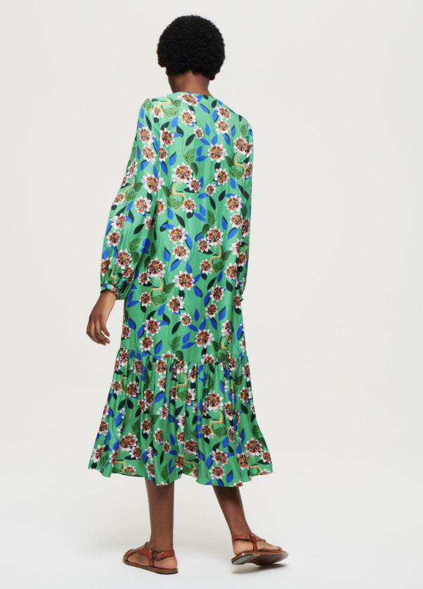 green emerald velvet dress Bianca Linen Maxi Dress - Waterlily Green main image 0