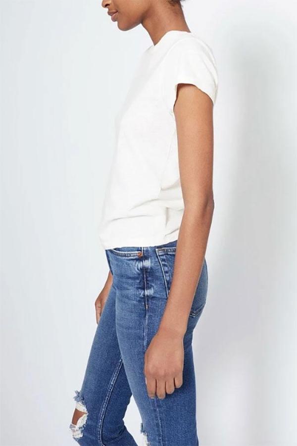 RE/DONE Heritage 1960s Slim Tee - Vintage White RE/DONE Heritage 1960s Slim Tee - Vintage White