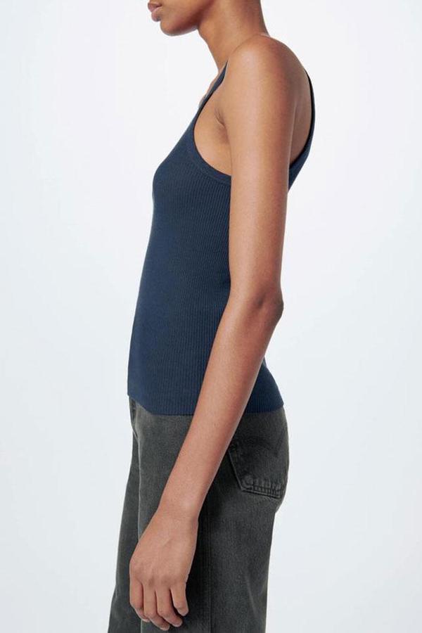 RE/DONE Ribbed Tank - Navy RE/DONE Ribbed Tank - Navy