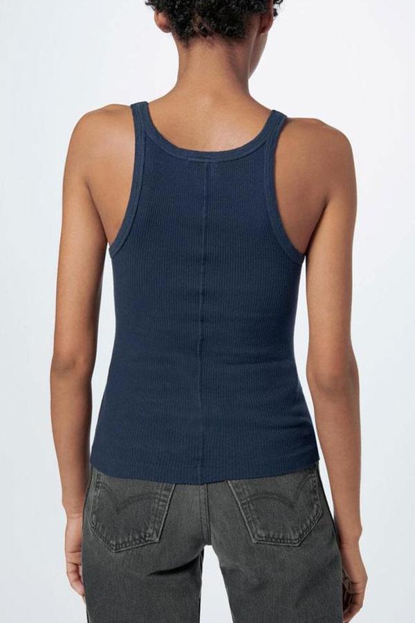 RE/DONE Ribbed Tank - Navy RE/DONE Ribbed Tank - Navy