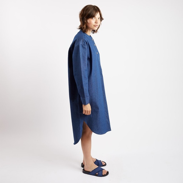 Kate Sheridan Ltd Relaxed Denim Slumber Shirt Dress Kate Sheridan Ltd Relaxed Denim Slumber Shirt Dress