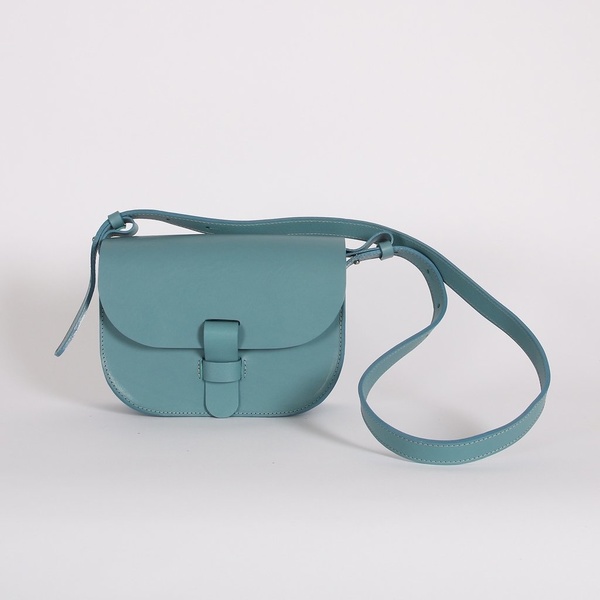 Kate Sheridan Ltd Celeste Loop Leather Shoulder Bag - Sky Blue Kate Sheridan Ltd Celeste Loop Leather Shoulder Bag - Sky Blue