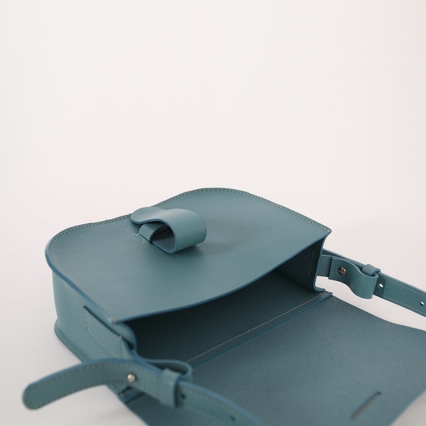 Kate Sheridan Ltd Celeste Loop Leather Shoulder Bag - Sky Blue Kate Sheridan Ltd Celeste Loop Leather Shoulder Bag - Sky Blue