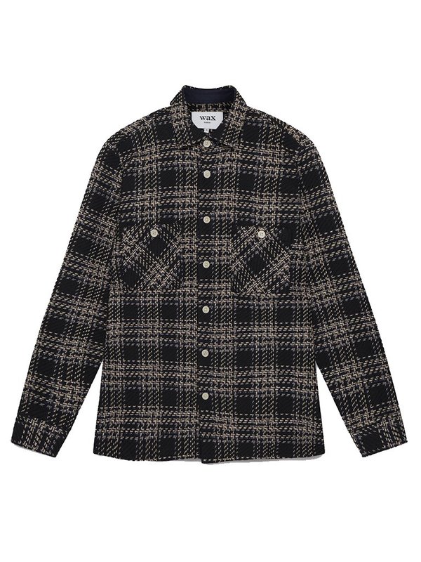 Wax London Whiting Shirt - Dark Beatnik Wax London Whiting Shirt - Dark Beatnik