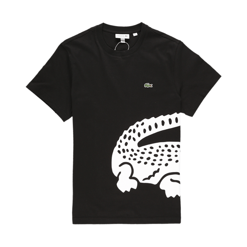 ★LACOSTE★ ONEPIECE X LACOSTE Big Croc T-Shirt White Black LACOSTE ONE PIECE BLACK T-SHIRT ROBIN & CROCODILE SIZE L
