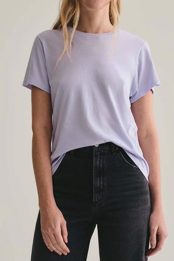Agolde Mariam Classic Fit Tee - Grape Juice Agolde Mariam Classic Fit Tee - Grape Juice