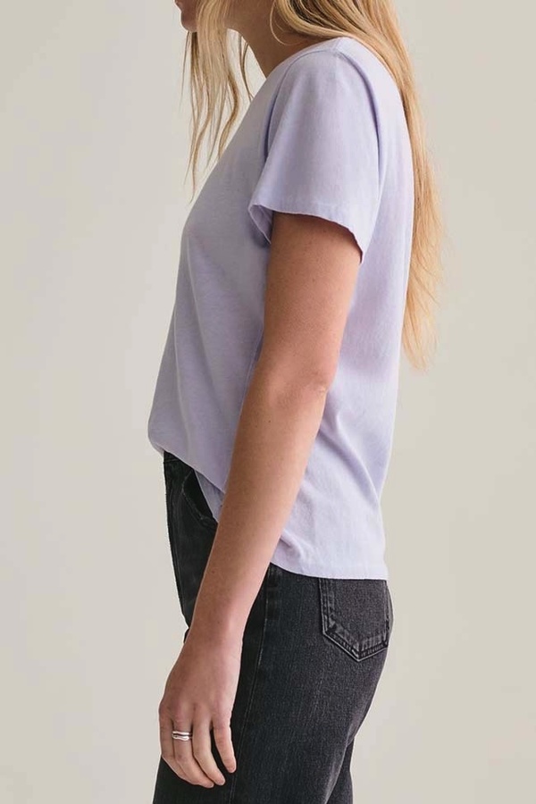 Agolde Mariam Classic Fit Tee - Grape Juice Agolde Mariam Classic Fit Tee - Grape Juice