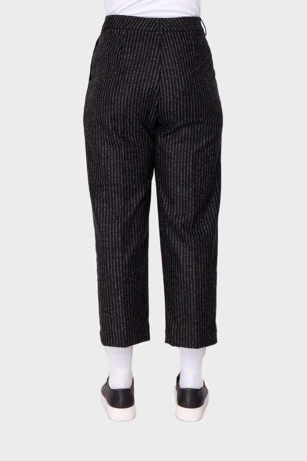 You Must Create Market Flannel Trousers - Black/Ecru You Must Create Market Flannel Trousers - Black/Ecru