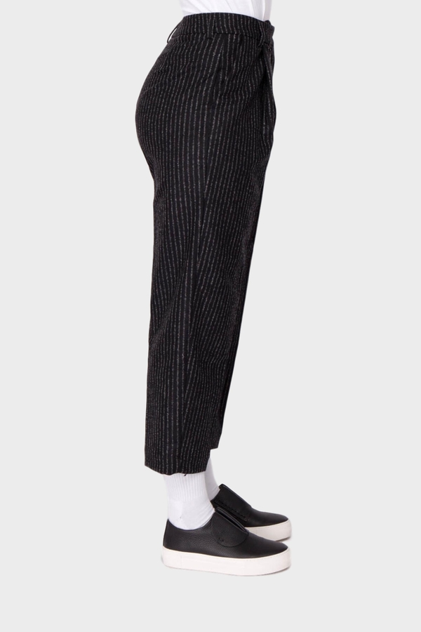 You Must Create Market Flannel Trousers - Black/Ecru You Must Create Market Flannel Trousers - Black/Ecru