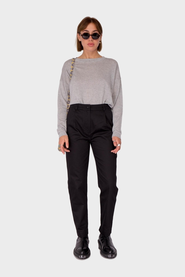 Maska Coco Silk Cashmere Top - Grey Melange Maska Coco Silk Cashmere Top - Grey Melange