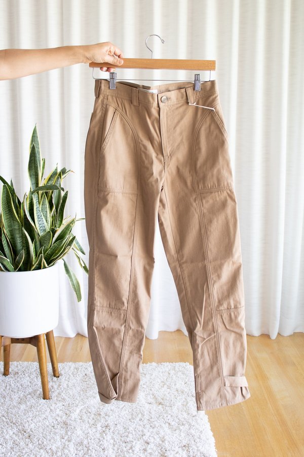 Trave Darcy Cinched Ankle Trouser - Blonde on Blonde Trave Darcy Cinched Ankle Trouser - Blonde on Blonde