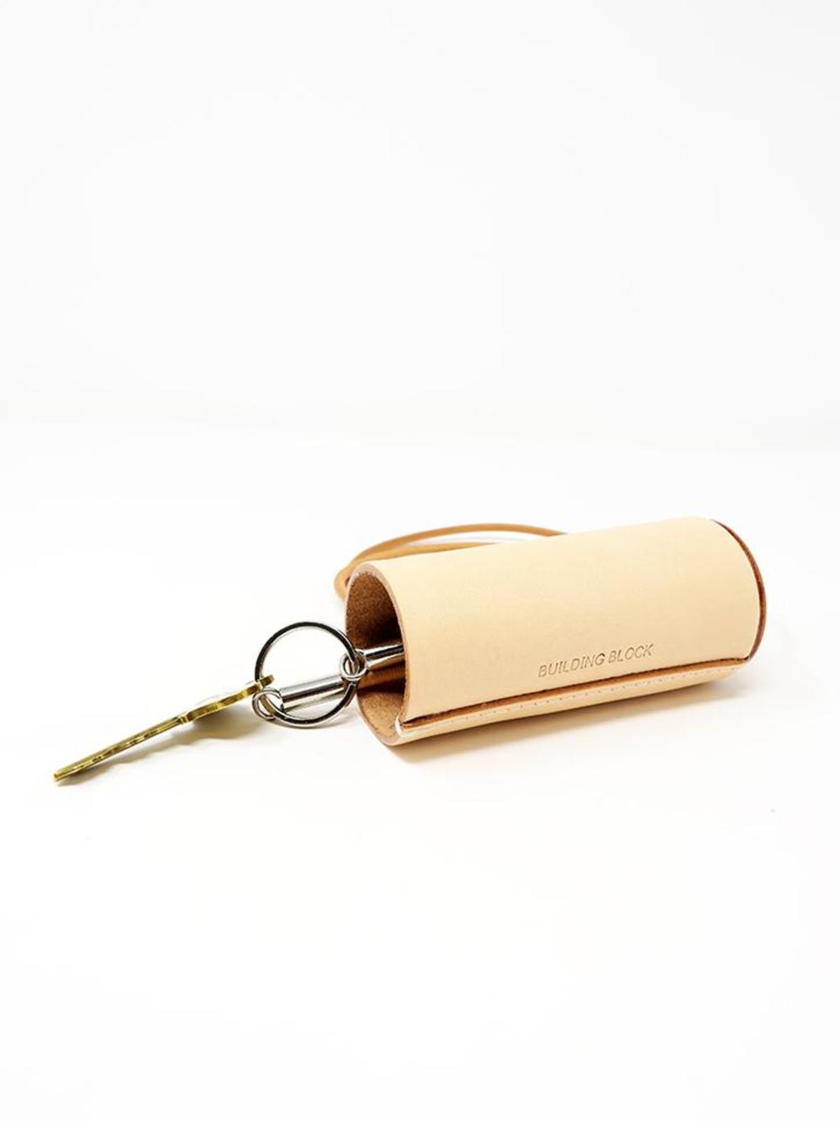 Building Block Cylinder Key Lanyard, Natural | Garmentory