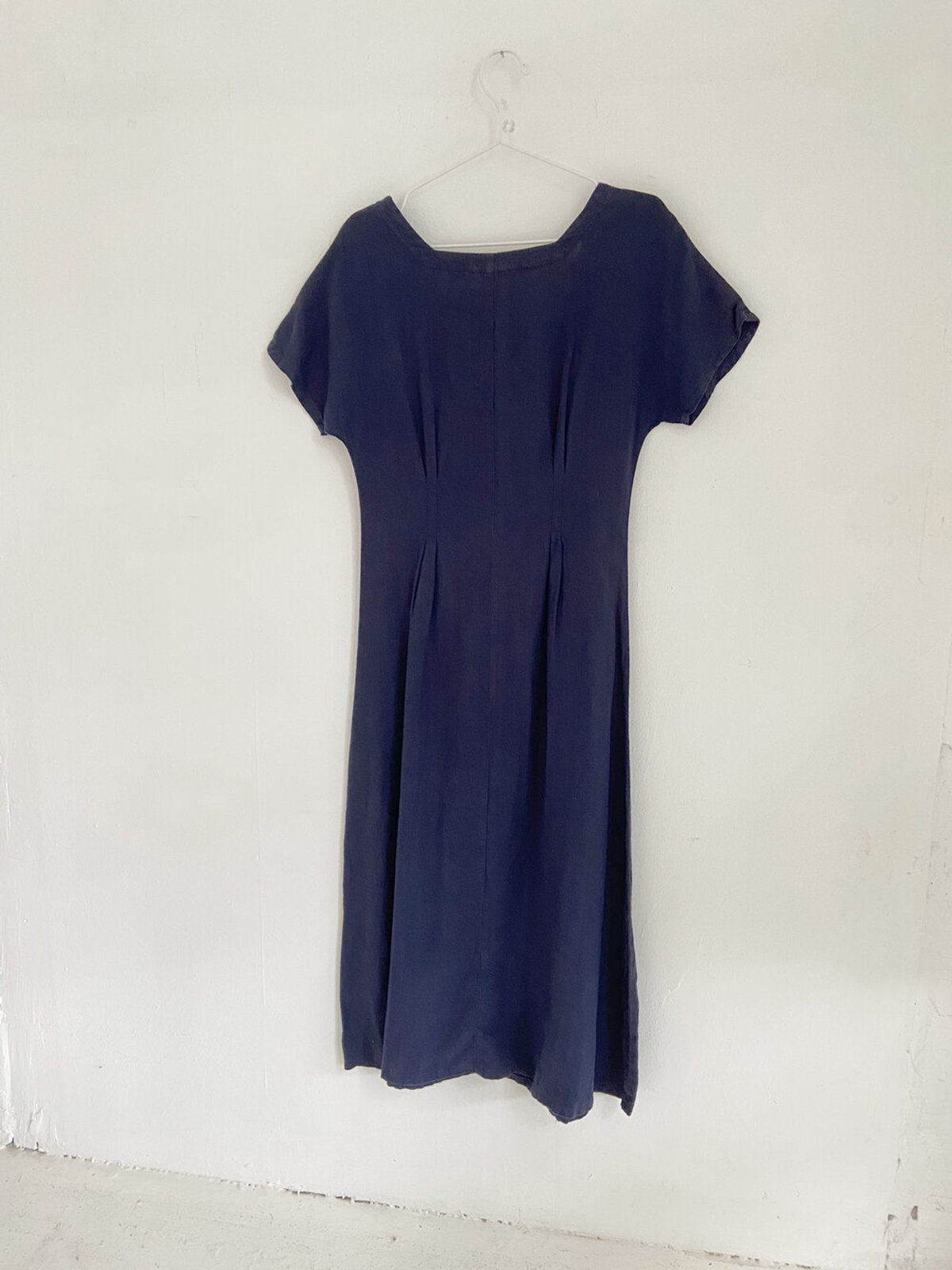 Vintage Russ Berens Malibu Linen Dress - Navy on Garmentory Vintage Russ Berens Malibu Linen Dress - Navy on Garmentory