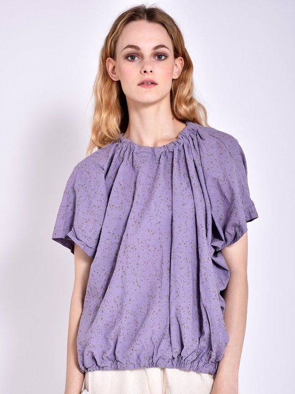 Uzi NYC Nina Blouse - Speckled Lavender Uzi NYC Nina Blouse - Speckled Lavender