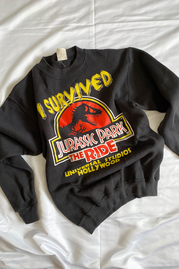 WOLF GYPSY VINTAGE Jurassic Park The Ride Sweatshirt Garmentory