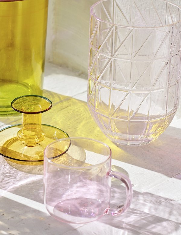 Hay Large Colour Glass Vase - Clear Hay Large Colour Glass Vase - Clear