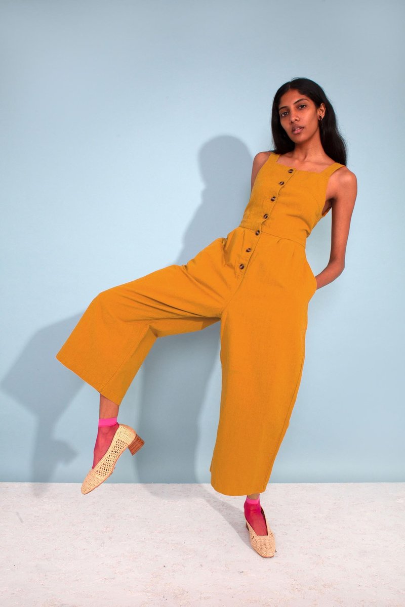 L.F.Markey Jorn Dungaree - Mustard | Garmentory