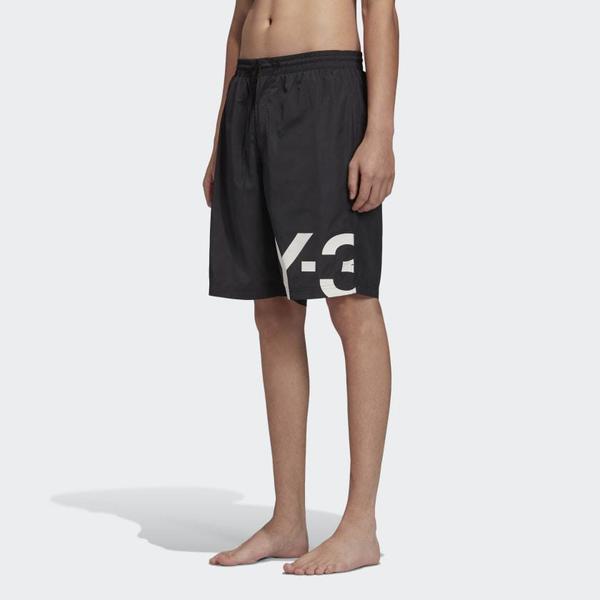 Adidas Y-3 Print Logo Swim Short - Black Adidas Y-3 Print Logo Swim Short - Black