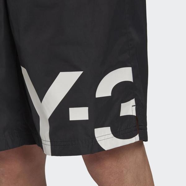 Adidas Y-3 Print Logo Swim Short - Black Adidas Y-3 Print Logo Swim Short - Black
