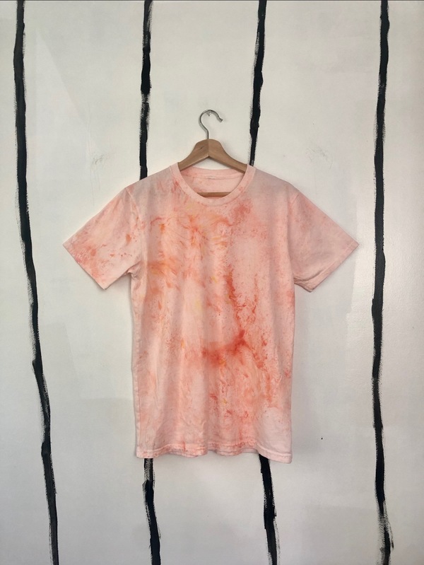 Unisex Audrey Louise Reynolds CBD LACED HEMP T-SHIRT - ORANGE CONFETTI Unisex Audrey Louise Reynolds CBD LACED HEMP T-SHIRT - ORANGE CONFETTI