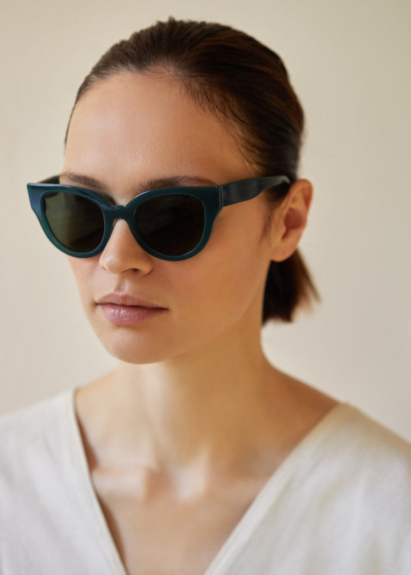 Carla Colour Barton Sunglasses - Moss