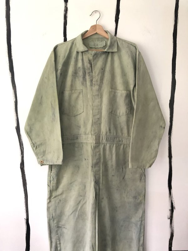 Unisex Audrey Louise Reynolds FORAGED CAMO JUMPSUIT - GREEN Unisex Audrey Louise Reynolds FORAGED CAMO JUMPSUIT - GREEN