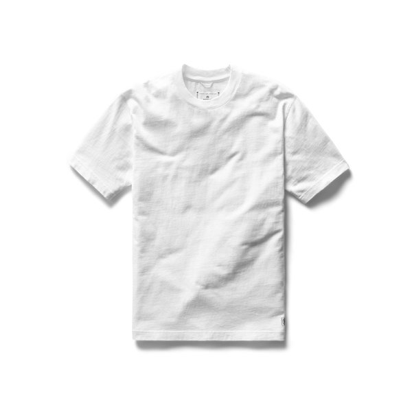 Reigning Champ RC Relaxed Midweight Jersey Tee - White Reigning Champ RC Relaxed Midweight Jersey Tee - White